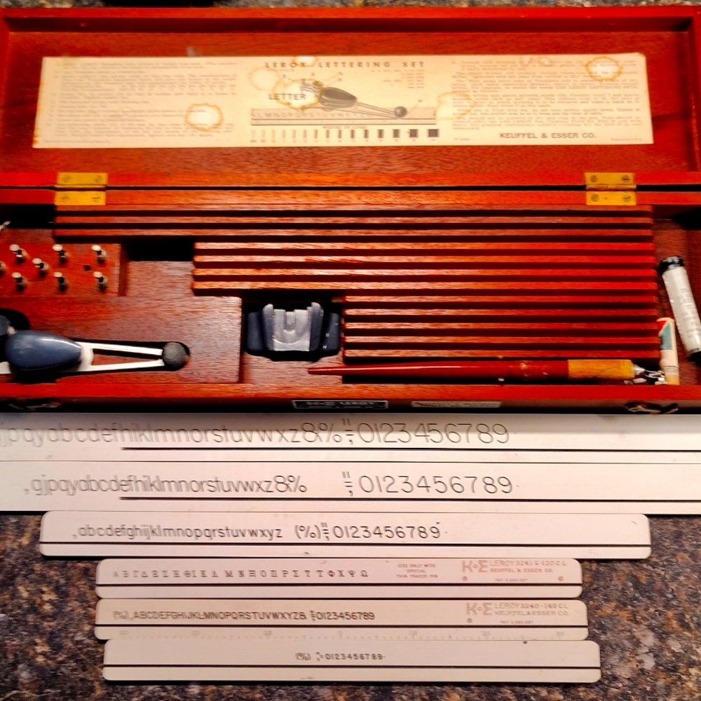 Keuffel & Esser letter set
